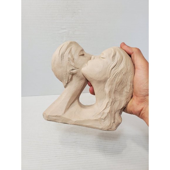 Vintage Sculptured Treasures 1982 Statue Man & Woman Beautiful Carved Cast - Picture 10 of 10